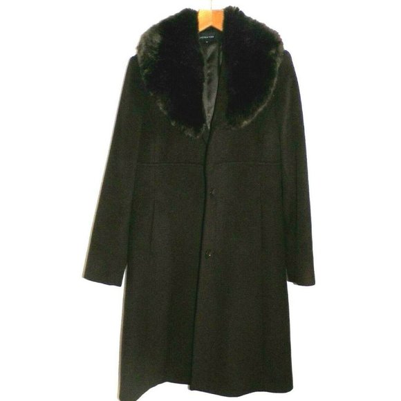Women's 10 Jones New York GIII Brown Wool Blend 3/4 Long Coat True to Size - Picture 6 of 13